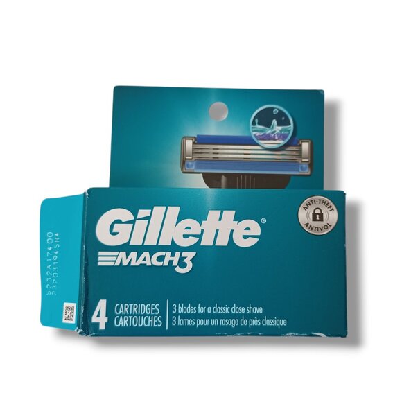 Gillette Mach 3 Razor Blades Replacement Cartridges - Picture 1 of 5